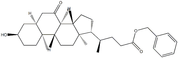 Cholan-24-oicacid,3-hydroxy-7-oxo-,페닐메틸에스테르,(3α,5β)- 구조식 이미지