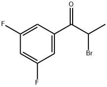 2-Bromo-1-(3,5-difluoro-phenyl)-propan-1-one 구조식 이미지