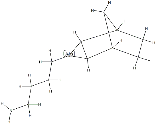 3-Azatricyclo[3.2.1.02,4]octane-3-butanamine,(1-alpha-,2-bta-,4-bta-,5-alpha-)-(9CI) Structure