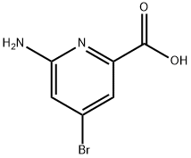 6-amino-4-bromopicolinic acid 구조식 이미지