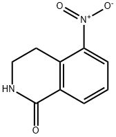 5-Nitro-3,4-dihydroisoquinolin-1(2H)-one 구조식 이미지