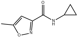 3-이속사졸카르복사미드,N-시클로프로필-5-메틸-(9CI) 구조식 이미지