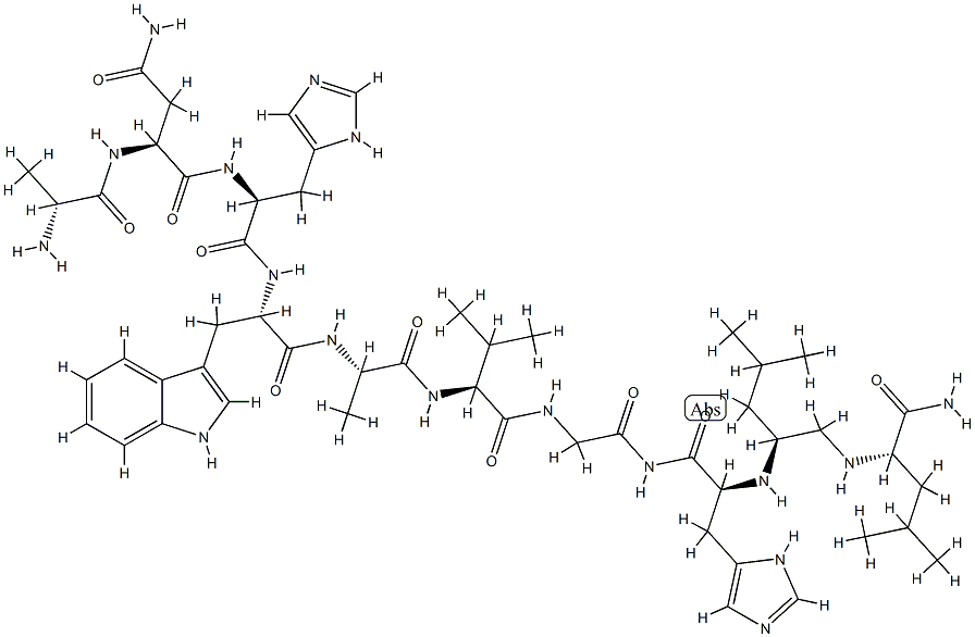 뉴로메딘C,Ala(1)-Leu(9)-psi-(CH2NH)-Leu(10)- 구조식 이미지