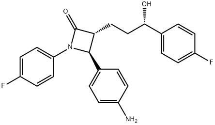 4-Dehydroxy-4-amino Ezetimibe 구조식 이미지