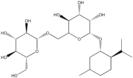 [(1S,2R,5S)-2-Isopropyl-5-methylcyclohexyl]6-O-β-D-glucopyranosyl-β-D-glucopyranoside 구조식 이미지