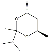 1,3-Dioxane,2,4,6-trimethyl-2-(1-methylethyl)-,[4R-(2alpha,4alpha,6bta)]-(9CI) Structure