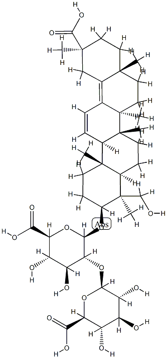 LicoricesaponinH2(리퀴리틴산디글루코시드) 구조식 이미지