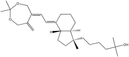 A-homo-3-deoxy-3,3-dimethyl-2,4-dioxa-25-hydroxyvitamin D3 구조식 이미지