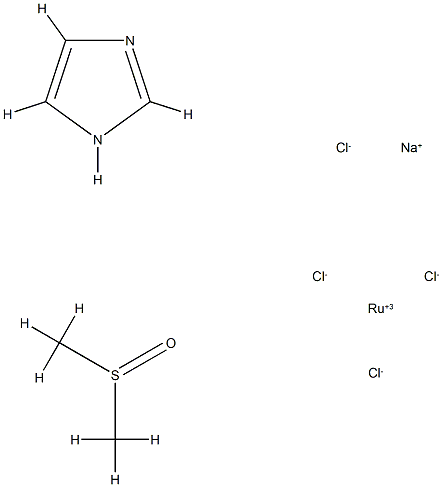 dimethylsulfoxideimidazoletetrachlororuthenate(III) Structure