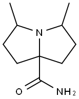 1H-Pyrrolizine-7a(5H)-carboxamide,tetrahydro-3,5-dimethyl-(9CI) Structure