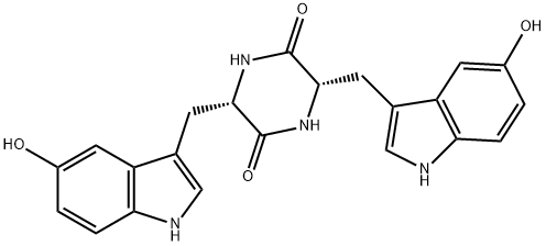 cyclo(5-hydroxytryptophyl-5-hydroxytryptophyl) Structure