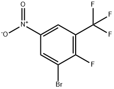 1-bromo-2-fluoro-5-nitro-3-(trifluoromethyl)benzene Structure