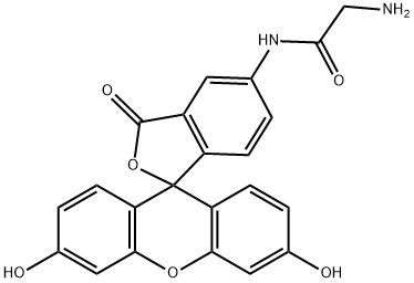 5-(Aminoacetamido)fluorescein(fluoresceinylglycineamide) Structure