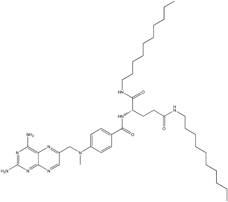 메토트렉세이트-N,N'-비스(데실아미드) 구조식 이미지