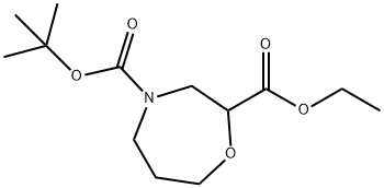 Ethyl 4-Boc-2-hoMoMorpholinecarboxylate Structure