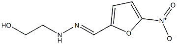 2-Furancarboxaldehyde,5-nitro-, 2-(2-hydroxyethyl)hydrazone Structure