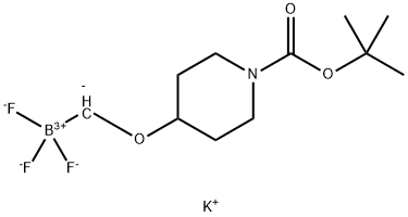Potassium (1-Boc-4-piperidinyloxy)methyltrifluoroborate Structure