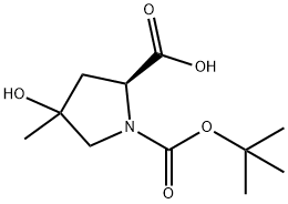 (2S)-1-(Tert-Butoxycarbonyl)-4-Hydroxy-4-Methylpyrrolidine-2-Carboxylic Acid(WXC02666) Structure