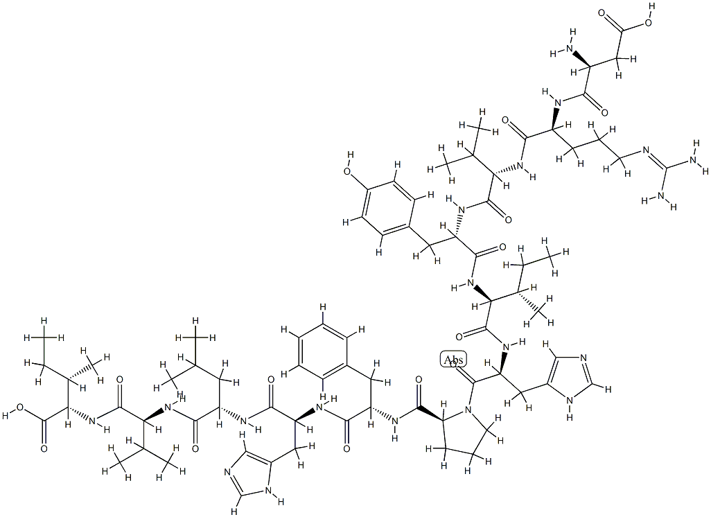 PROANGIOTENSIN-12 (HUMAN) Structure