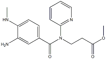 N-[3-AMino-4-(MethylaMino)benzoyl]-N-2-pyridinyl-β-alanine Methyl Ester Structure