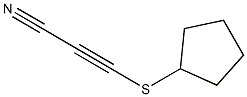 2-Propynenitrile,3-(cyclopentylthio)-(9CI) Structure