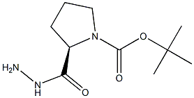1-t-boc-(R)-pyrrolidine-2-carbohydrazide Structure