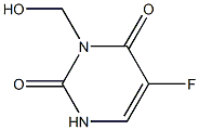 2,4(1H,3H)-Pyrimidinedione,5-fluoro-3-(hydroxymethyl)-(9CI) Structure