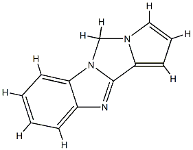 5H-Pyrrolo[1,2:3,4]imidazo[1,5-a]benzimidazole(9CI) 구조식 이미지