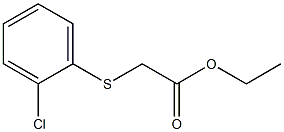 ethyl 2-[(2-chlorophenyl)sulfanyl]acetate 구조식 이미지