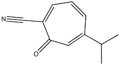 1,3,5-Cycloheptatriene-1-carbonitrile,5-isopropyl-7-oxo-(8CI) Structure