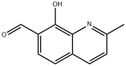 7-Quinolinecarboxaldehyde,8-hydroxy-2-methyl-(8CI,9CI) Structure