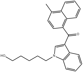JWH 122 N-(5-hydroxypentyl) metabolite Structure