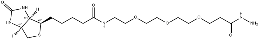 Biotin-PEG3-propionic hydrazide 구조식 이미지