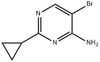 5-bromo-2-cyclopropylpyrimidin-4-amine(WXC05181) Structure