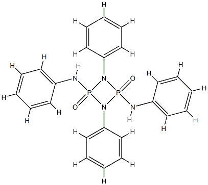 N,N',1,3-tetraphenyl-1,3,2,4-diazadiphosphetidine-2,4-diamine 2,4-dioxide  Structure