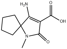 1-Azaspiro[4.4]non-3-ene-3-carboxylicacid,4-amino-1-methyl-2-oxo-(9CI) 구조식 이미지