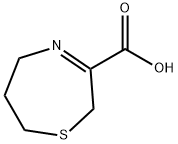 1,4-Thiazepine-3-carboxylicacid,2,5,6,7-tetrahydro-(9CI) Structure