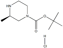 (R)-4-N-BOC-2-METHYL-PIPERAZINE-HCL 구조식 이미지