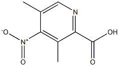2-Pyridinecarboxylicacid,3,5-dimethyl-4-nitro-(9CI) Structure