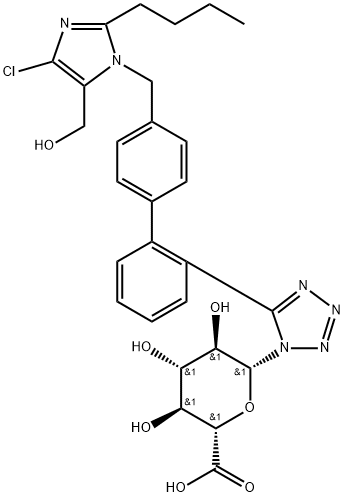 Losartan N1-Glucuronide 구조식 이미지