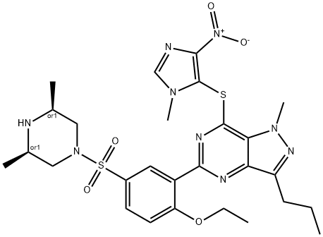 Mutaprodenafil Structure