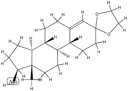 17β-Hydroxyestr-4-en-3-one ethylene acetal Structure