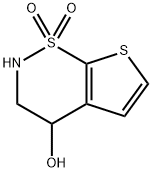 3,4-Dihydro-4-hydroxy-2H-thieno[3,2-e]-1,2-thiazine 1,1-dioxide 구조식 이미지