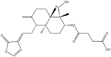 dehydroandrographolide 6-succinic acid monoester Structure