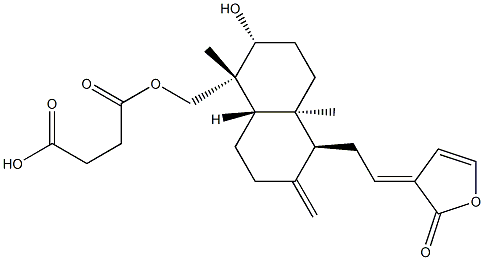dehydroandrographolide 5-succinic acid monoester Structure