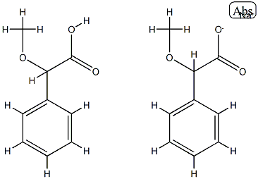 alpha-Methoxyphenylacetic Acid Hemisodium Salt Structure