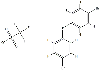 Bis(4-bromophenyl)iodonium trifluoromethanesulfonate 구조식 이미지