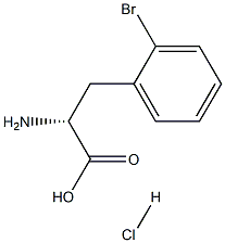 (R)-2-Bromophenylalanine Hydrochloride Salt 구조식 이미지