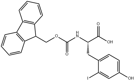 (9H-Fluoren-9-yl)MethOxy]Carbonyl L-2-Iodotyrosine 구조식 이미지