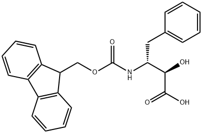 N-(9H-Fluoren-9-yl)MethOxy]Carbonyl (2R,3R)-3-Amino-2-hydroxy-4-phenyl-butyric acid 구조식 이미지